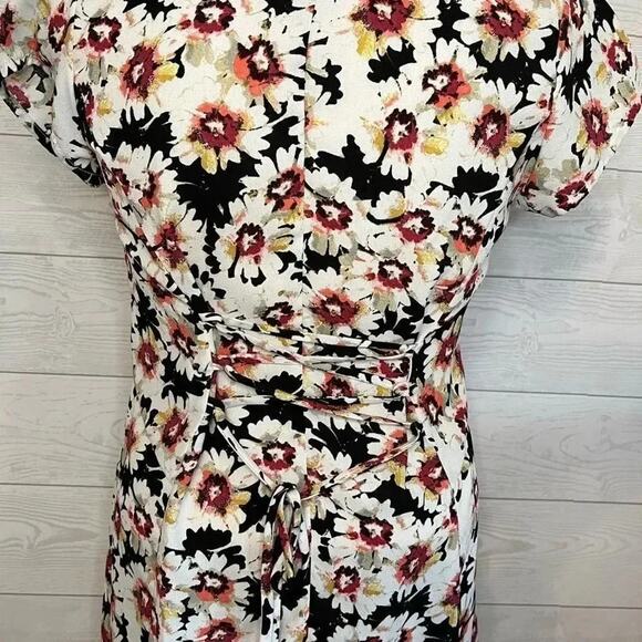 Vintage S.O.R.A.D. Black Floral Mini Dress - Y2K Grunge Fairycore - Size Small - Picture 7 of 10